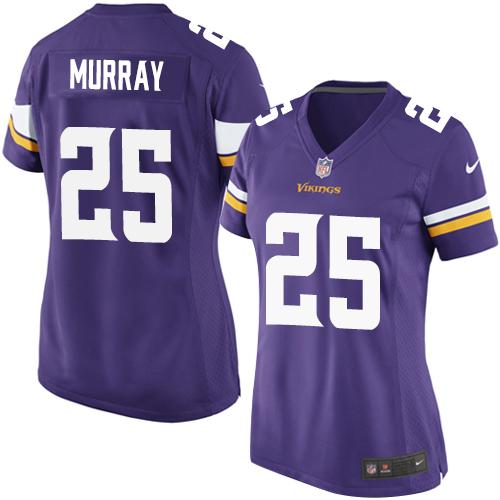 Nike Vikings #25 Latavius Murray Purple Team Color Women's Stitched NFL Elite Jersey